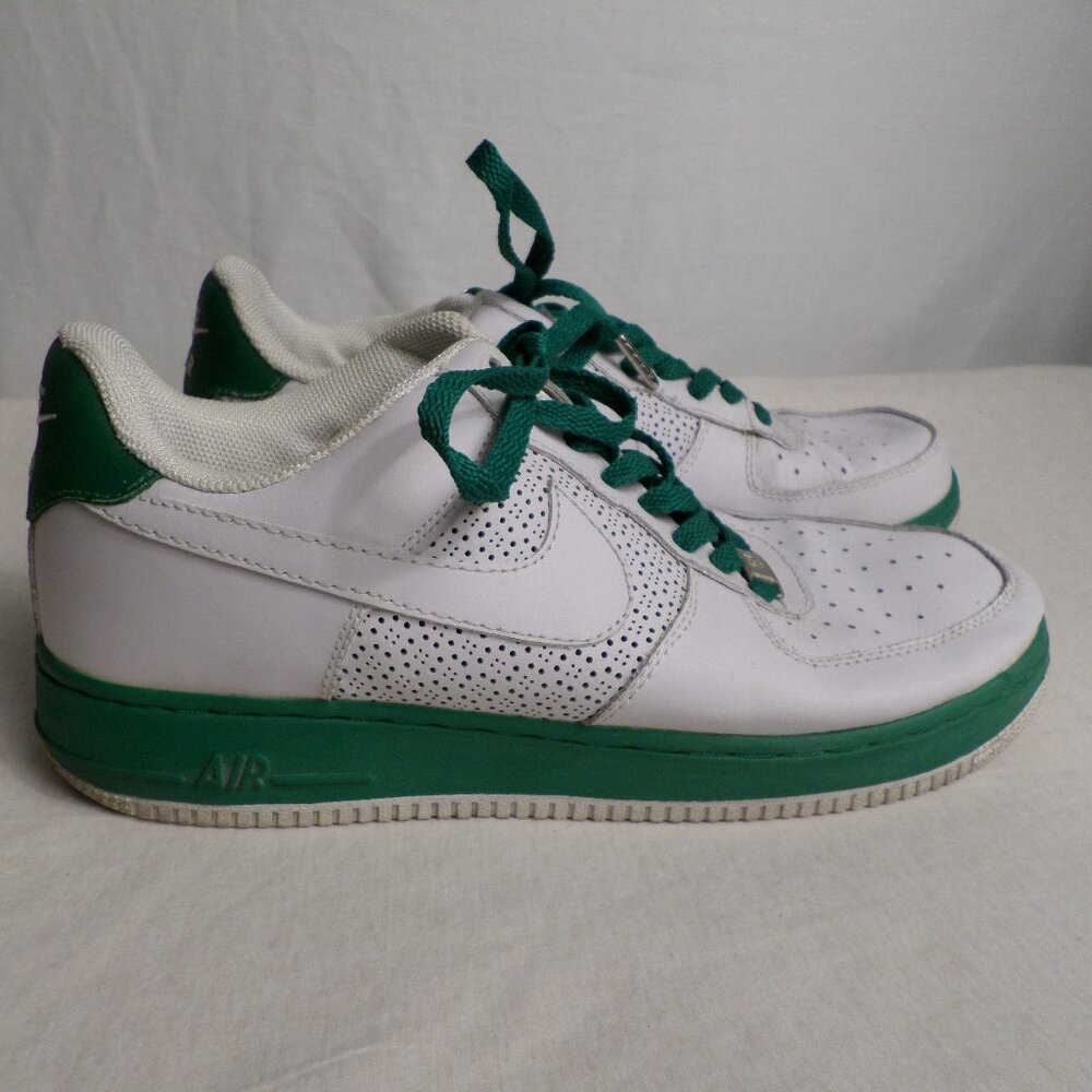 Nike Air Air Force 1 Low Top Lace Up Vintage af1 '07' Pine Green Sz 10.5